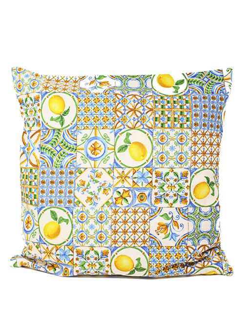 Majolica and lemons pillowcase 50x50 cm Capri Me | CULIMO3PICCLIMONI